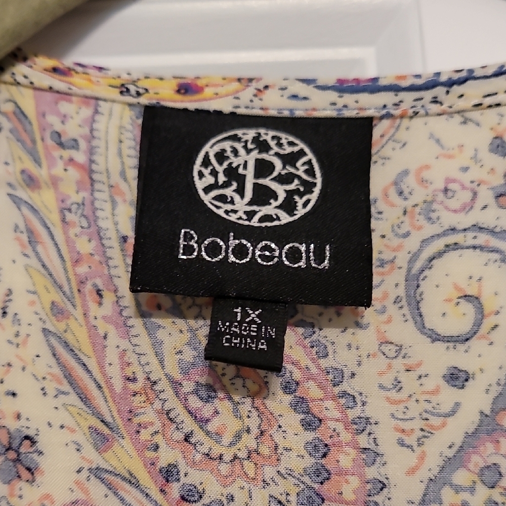 Bobeau Multicolor Paisley Kimono - Picture 2 of 8